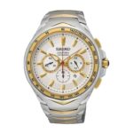Seiko Coutura Mens Two-Tone Chronograph Stainless Steel Watch MPN: SRWZ24P9