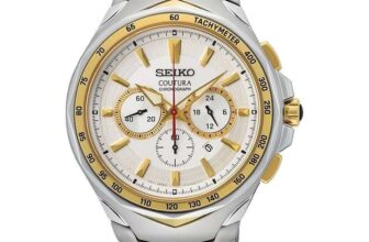 Seiko Coutura Mens Two-Tone Chronograph Stainless Steel Watch MPN: SRWZ24P9