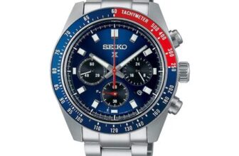Seiko Prospex Speedtimer Go Large Solar Blue Dial Chronograph Watch