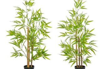 Set of 2 Artificial Bamboo Trees