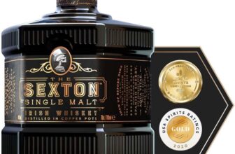 Sexton Single Malt Irish Whiskey (40% ABV) 70cl Sherry Cask Matured,Rich Dried Fruit & Oak Notes – Prime Day Deal