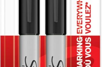 Sharpie Permanent Markers Fine Point for Bold Details Black Ink 2 Marker Pens