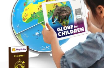 Shifu PlayShifu Educational Globe for Kids, Orboot Earth ( App) Interactive AR World, 400 Wonders, 1000 Facts, STEM Toy Gifts for Kids 4-10 Years, No Borders, No Names on Orboot Globe