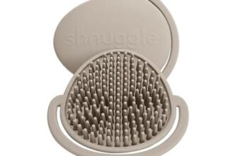 Shnuggle Cradle Cap Brush: Soft Silicone Scalp Brush and Comb