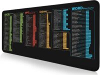 Shortcut Mouse Pad Excel Word PowerPoint Windows Shortcuts 900x300x3mm Excel Cheat Sheet Mouse Pad