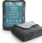 Silentnight Restore Cooling Weighted Blanket – 6.8kg Heavy Stress Insomnia Anxiety Relief Weighted Blanket for Adults with Innovative Cooling Fabric for Night Sweats Hot Flushes – 150x200cm