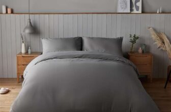 Silentnight Supersoft Duvet Set – Double, Charcoal – Prime Price
