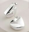 Silver Tone Chunky Statement Earrings – Free C&C