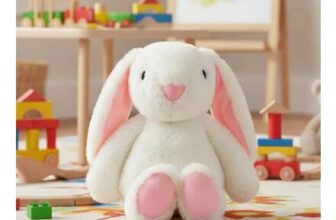 Singing Music Bunny Baby Sleep Soother Plush Toy with 4 Modes Music