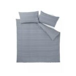 Single Athena Super Soft Seersucker Duvet Cover Set