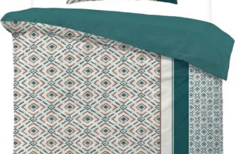 Single Bed Duvet Cover Set -Green Bedding Geometric Striped Boho Bedding Set Soft Quilt Cover For Adult -135x200cm And 50x75cm Pillowcase
