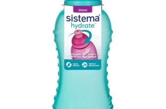 Sistema Twist n Sip Squeeze Kids Water Bottle Leakproof 330 ml BPA-Free Assorted Colours