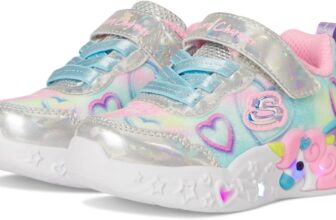 Skechers Girls Unicorn Charmer Lil Heart Sparkles Sneaker
