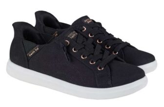 Skechers Ladies Bobs DVine Swift Fit Trainers Available in Black and White (Discount at Checkout)