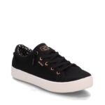 Skechers Womens BOBS Sneaker, Black Canvas, UK 5