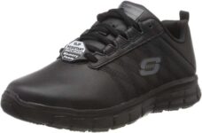 Skechers Womens Sure Track EarthLace-up Sneakers Colour: Black Leather Size: 4 UK