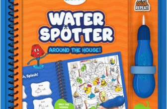 Skillmatics Reusable Search & Find Book – Water Spotter, Mess-Free, Paint with Water Kits, Fun Learning Painting Activity, Travel Toy, Gifts for Boys & Girls Ages 4, 5, 6, 7, 8