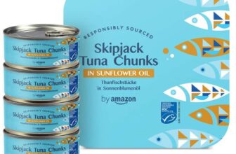 Skipjack MSE Tuna Chunks in Sunflower Oil, 4 x 145g