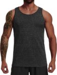 Sleeveless Tshirt Men Mens Tank Tops Crew Neck Muscle Bodybuilding Shirt Quick-Drying Gym Workout Training Sportswear Vests