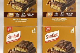 SlimFast Salted Caramel Meal Bars 16 x 60g BBE 31/07/2026