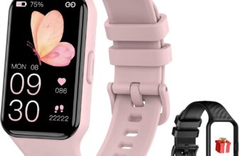 Smart Watch for Women,1.47 inches Fitness Watch with 24 Sports Modes,2Straps,Heart Rate,Sleep Monitor,SpO2,Step Counter,Activity Tracker,IPX8 Waterproof,Fast Charging,Smartwatch for Android iOS