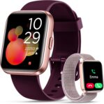 Smart Watches for Women (Answer/Make Call), 2 Straps, Alexa Built-in, 1.85 HD Fitness Watch with Heart Rate Sleep SpO2 Monitor, 120 Sports Modes, 3ATM Waterproof Smart Watch for Women iPhone Android