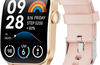 Smart Watches for Women, Answer/Make Calls, 1.91 HD Curved Screen Smartwatch with Heart Rate/Sleep Monitor, Step Counter, 100 Sports Activity Trackers, IP67 Waterproof Fitness Watch for Android iOS