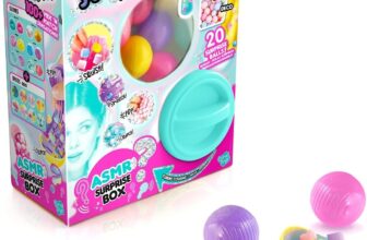 So Slime ASMR Surprise Box 20 Slime Dispenser Balls with Compounds & Decorations Vending Machine Unboxing Experience Sensory Mix & Match Toy Ages 6