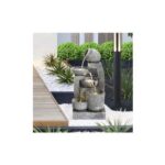 Solar-Powered Garden Water Fountain for Outdoors with Lights