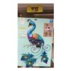 Solar Powered Peacock Wall Art – Cool White