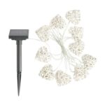 Solar Rattan Heart 10 Garden String Lights