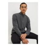Souluxe Grey 1/4 Zip Fleece