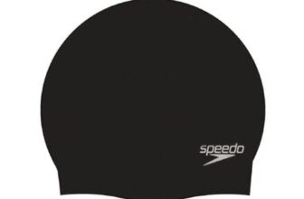 Speedo Unisex Plain Silicone Swimming Cap for Hair Protection