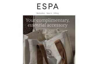 Spend £80 Get a Free ESPA Mini Tote Bag and Our Signature Body Brush.