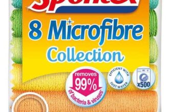 Spontex Microfibre Cloths for Cleaning 8 Microfibre Collection Cleaning Cloths – Prime Deal