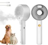 Spritz Defur Comb For Cats 2026 Cat Steam Brush For Grooming 4 In 1 Spray Cat Comb For Shedding Steamy Dog Brushes For Long Short Haired Cats Dogs Kitten Rabbit Pets Grooming Brush For Massage Clean