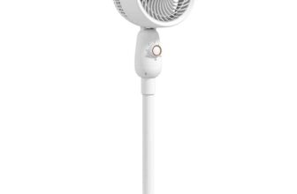 Standing Fan with 3 Speed Settings, Oscillating Function, White – Sold and sent by MH STAR UK LTD
