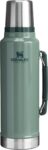 Stanley 1913 Classic Legendary Thermal Flask 1.4L – Keeps Hot Or Cold for 40 Hours – BPA-Free Insulated Bottle – Stainless Steel Coffee Flask – Leakproof – Dishwasher Safe – Hammertone Green