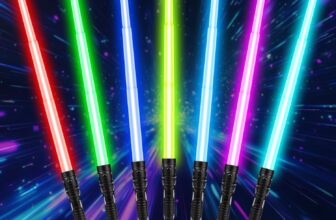Star Wars Light Up Saber – 7 Colors Retractable LED Sword with Sound, Kids Cosplay Toy for Halloween Birthday Gift (2Pcs)