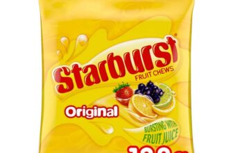 Starburst Original Fruit Chews Sweets Pouch Bag, 138g (81p / 77p on S&S) – Prime Day Deal