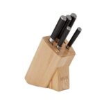 Stellar Poise, 5 Piece Knife Block Set, Wood