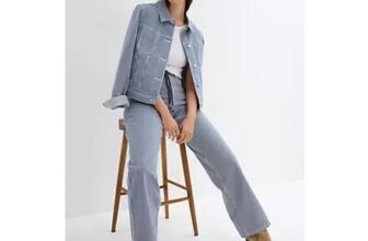 Straight Leg Denim Jeans