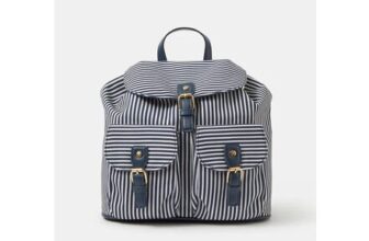 Stripe Print Backpack