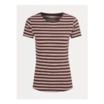 Striped Basic Crew Neck Short Sleeve T-Shirt