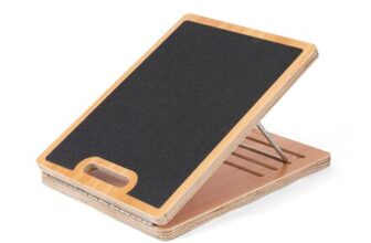 StrongTek Portable Wooden Slant Board with Adjustable Incline Calf Stretching