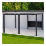 Sunjoy Aluminium Louvered Pergola Replacement Side Bar Shelf