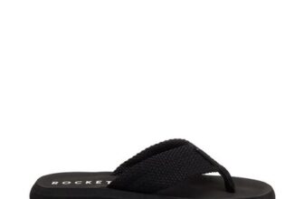 Sunset Black Webbing Flip Flops