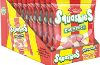 Swizzels Drumstick Squashies Original Raspberry and Milk Flavour Sweets Multipack 12 x 140g (£8.71 S&S) – Prime Day Deal