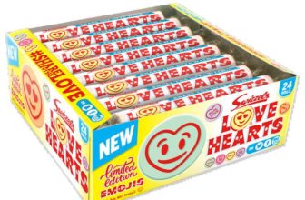 Swizzels Giant Love Hearts Sweets, 24 Pack, Fizzy Fruit Flavour (£5.49/£5.18 S&S) – Prime Day Deal