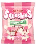 Swizzels Squashies Sweets, Strawberry and Cream Flavour Sweets 140g (64p / 60p S&S)